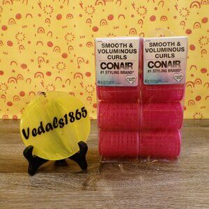 CONAIR Rollers New Smooth & Voluminous Curls 2 Packs of 4 X-Large Self-Grip